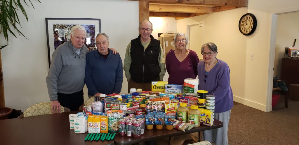 The Caring For Our Community program with a food drive for the Upper Valley Haven